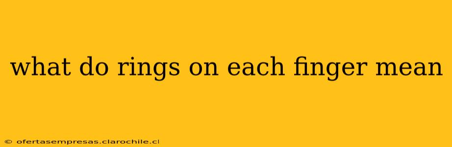 what do rings on each finger mean