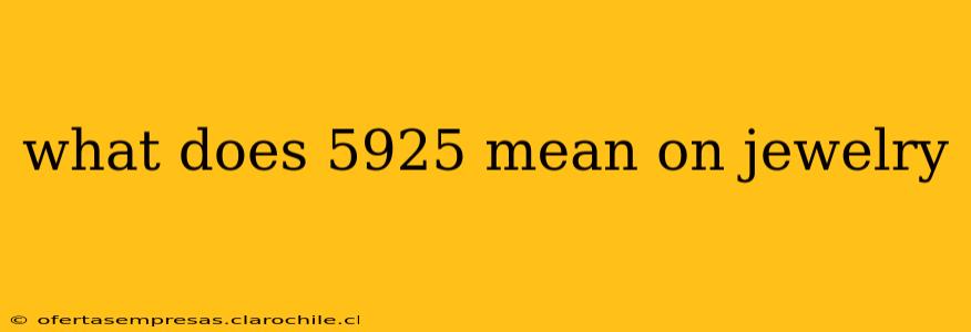what does 5925 mean on jewelry