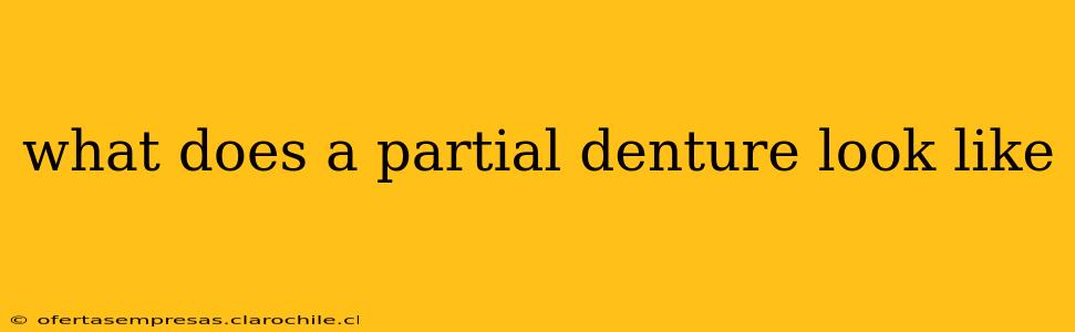 what does a partial denture look like