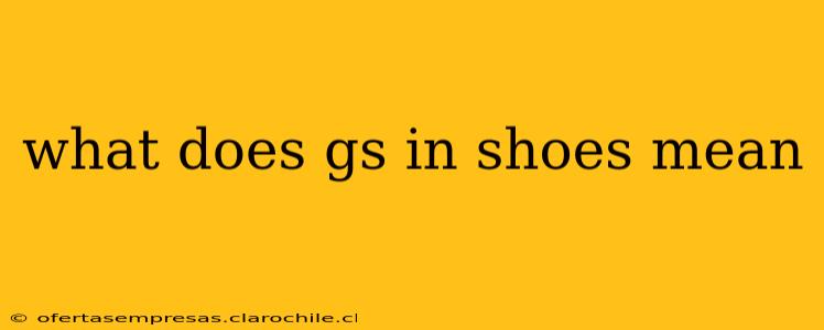 what does gs in shoes mean