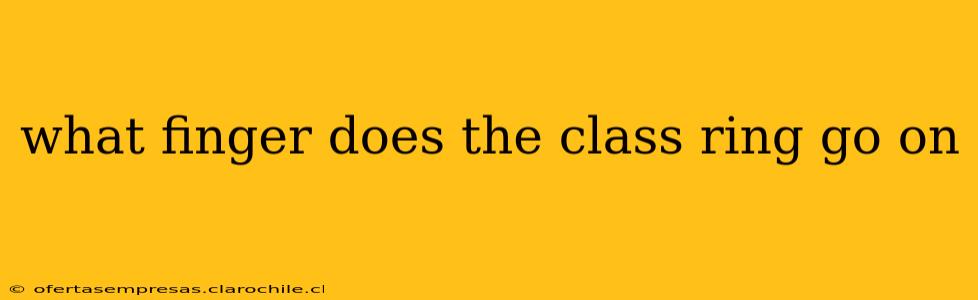 what finger does the class ring go on