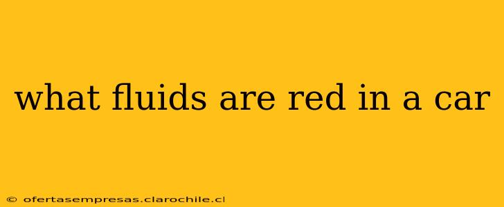 what fluids are red in a car