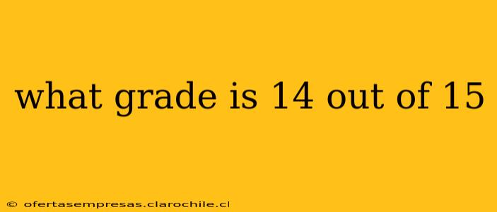 what grade is 14 out of 15