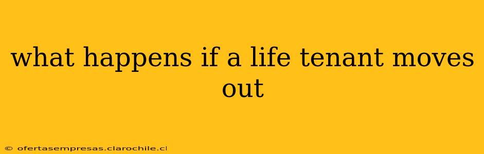 what happens if a life tenant moves out