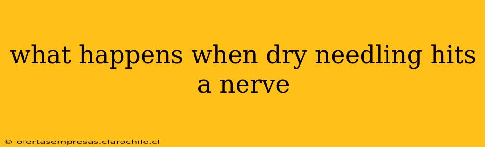 what happens when dry needling hits a nerve