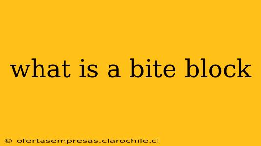 what is a bite block