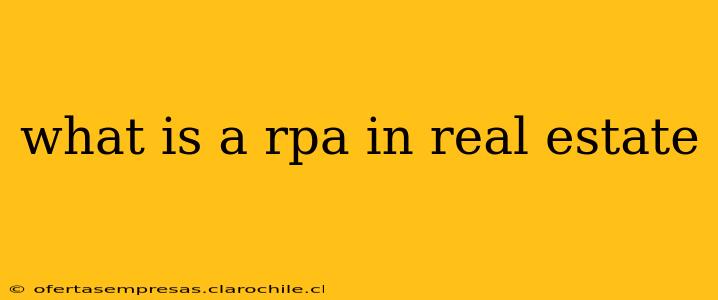 what is a rpa in real estate
