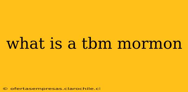 what is a tbm mormon