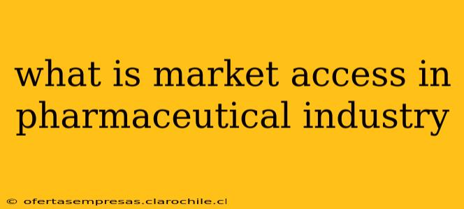 what is market access in pharmaceutical industry