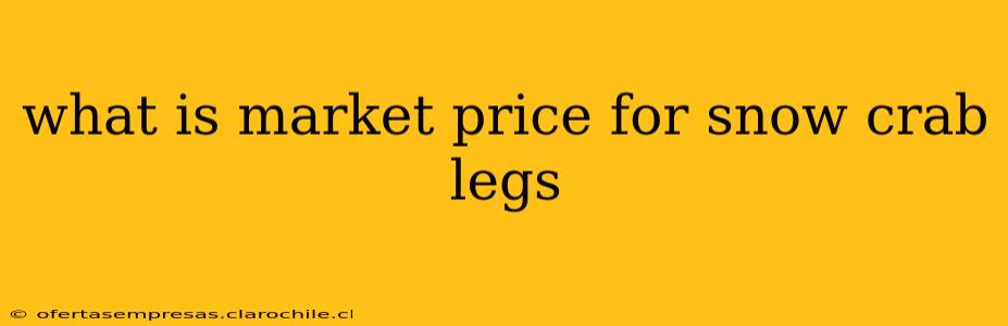 what is market price for snow crab legs