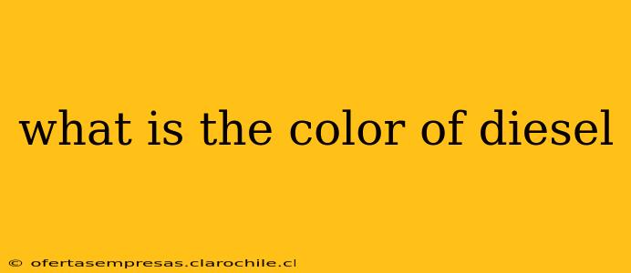 what is the color of diesel