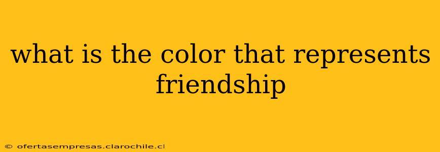 what is the color that represents friendship