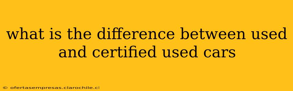 what is the difference between used and certified used cars
