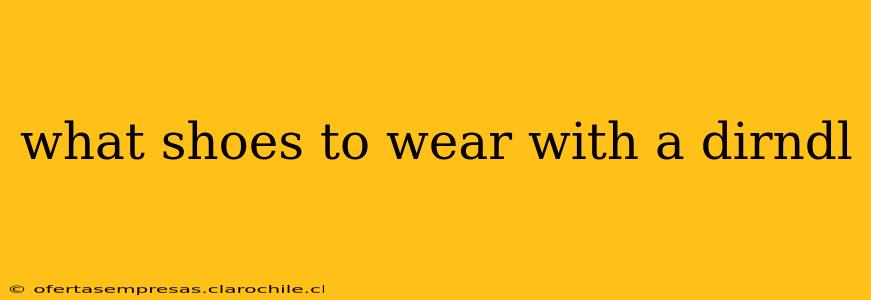 what shoes to wear with a dirndl