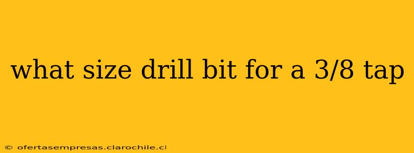 what size drill bit for a 3/8 tap