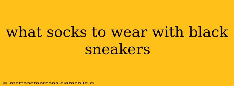 what socks to wear with black sneakers