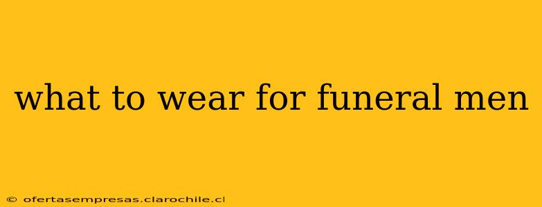 what to wear for funeral men