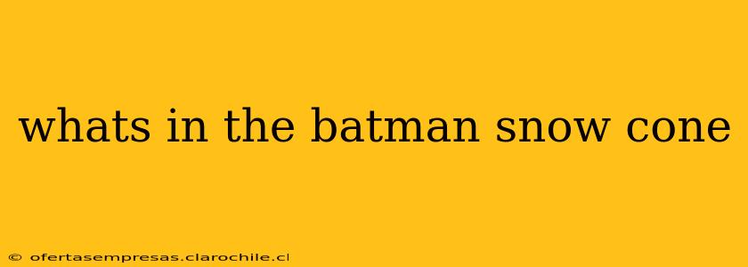 whats in the batman snow cone