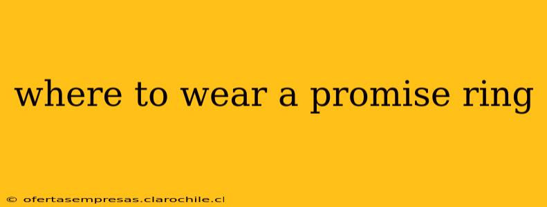 where to wear a promise ring