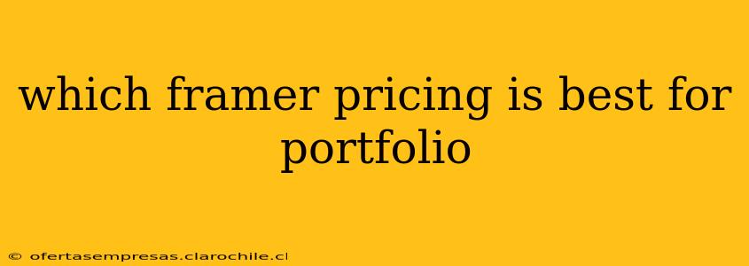 which framer pricing is best for portfolio