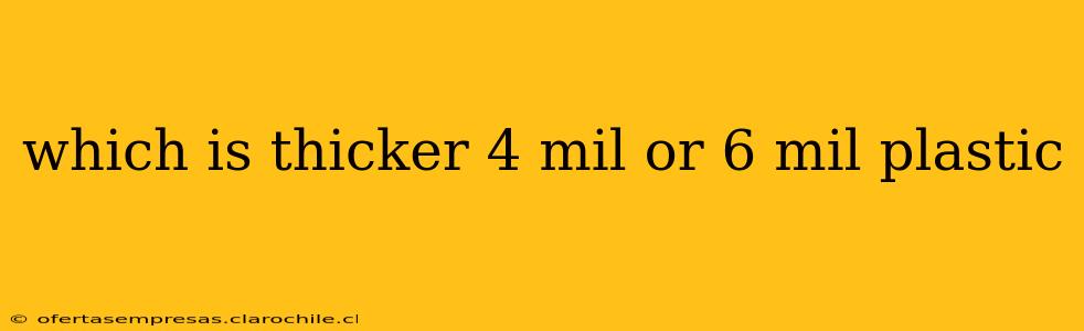 which is thicker 4 mil or 6 mil plastic