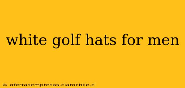 white golf hats for men