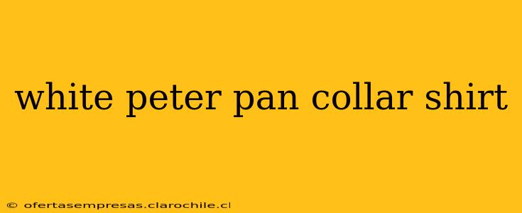 white peter pan collar shirt