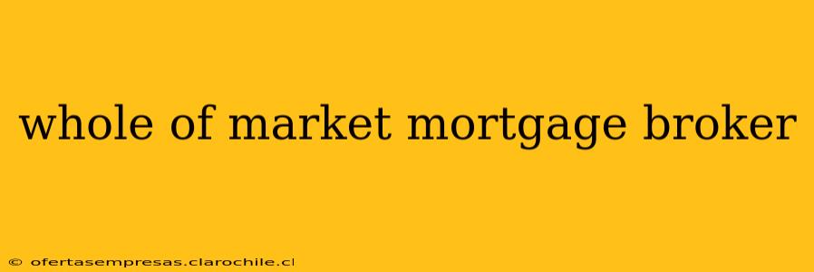 whole of market mortgage broker