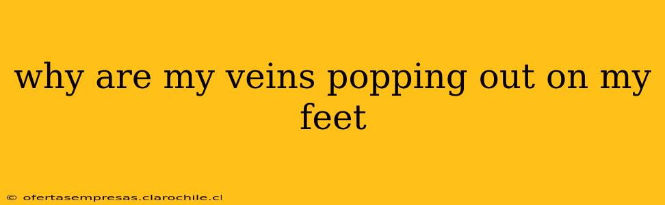 why are my veins popping out on my feet
