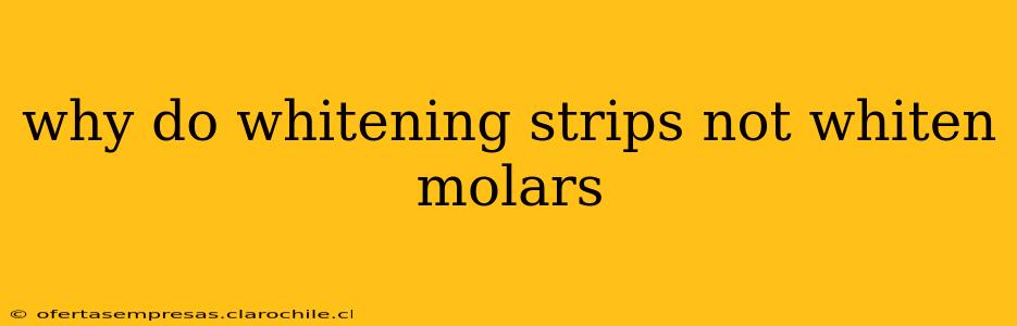 why do whitening strips not whiten molars