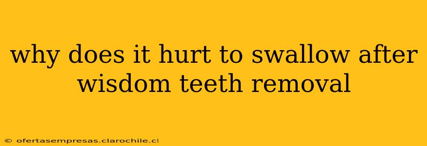 why does it hurt to swallow after wisdom teeth removal