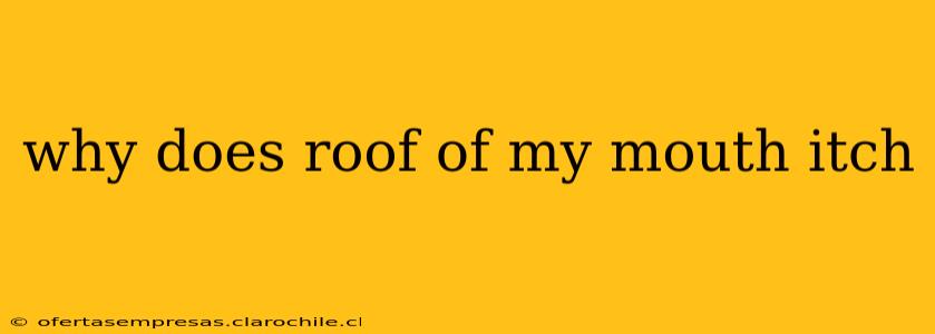 why does roof of my mouth itch