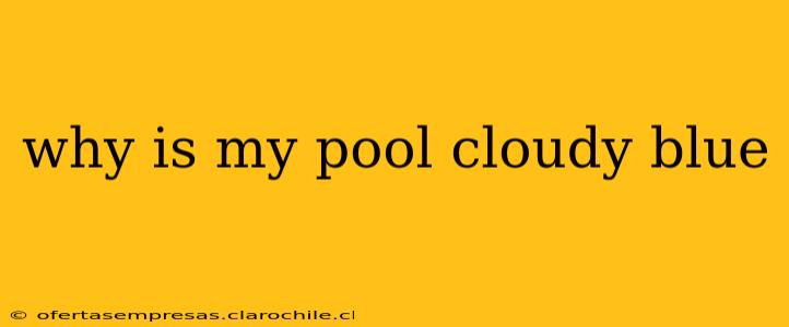 why is my pool cloudy blue
