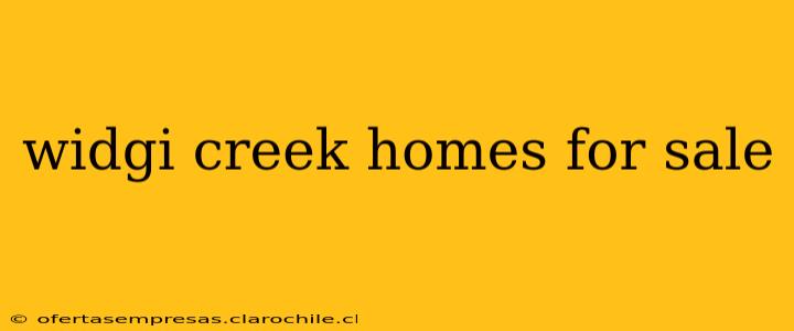 widgi creek homes for sale