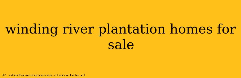 winding river plantation homes for sale