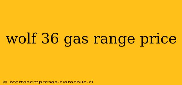 wolf 36 gas range price