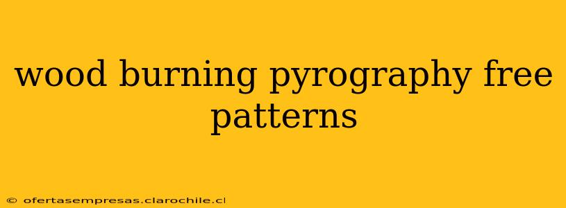 wood burning pyrography free patterns
