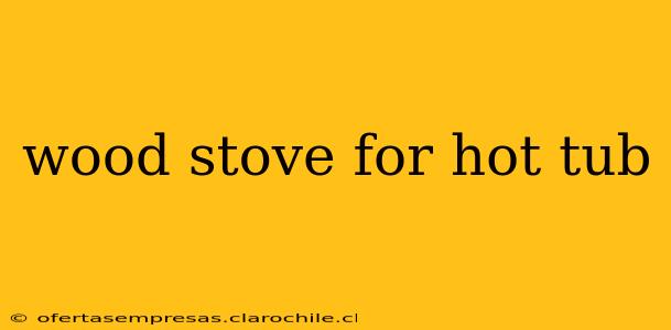 wood stove for hot tub