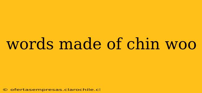 words made of chin woo