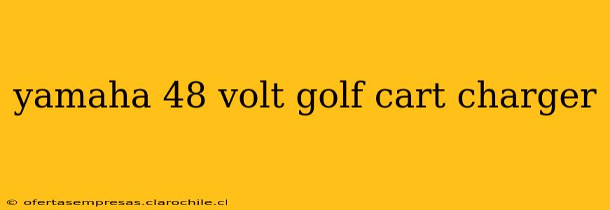 yamaha 48 volt golf cart charger