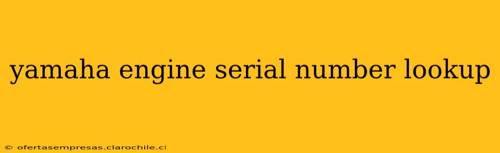 yamaha engine serial number lookup