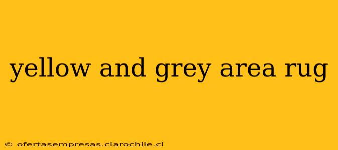 yellow and grey area rug