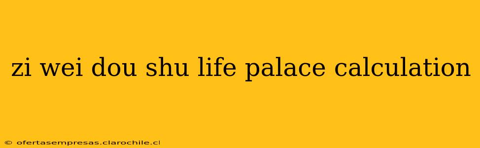 zi wei dou shu life palace calculation