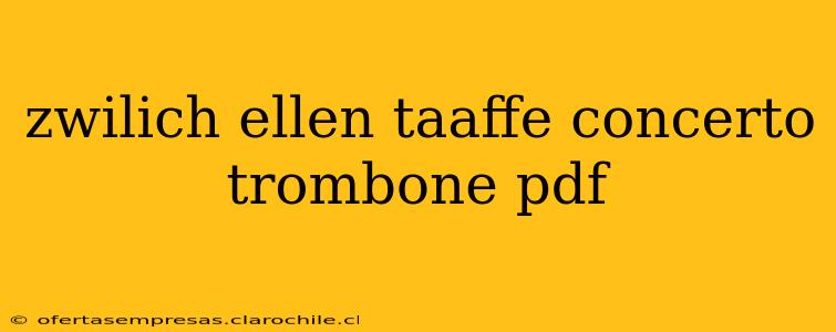 zwilich ellen taaffe concerto trombone pdf